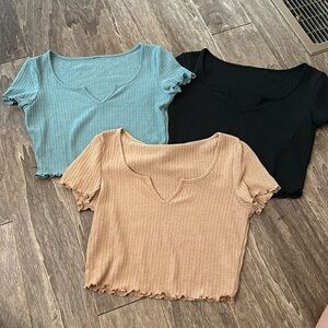 Set of 3 Crop tops